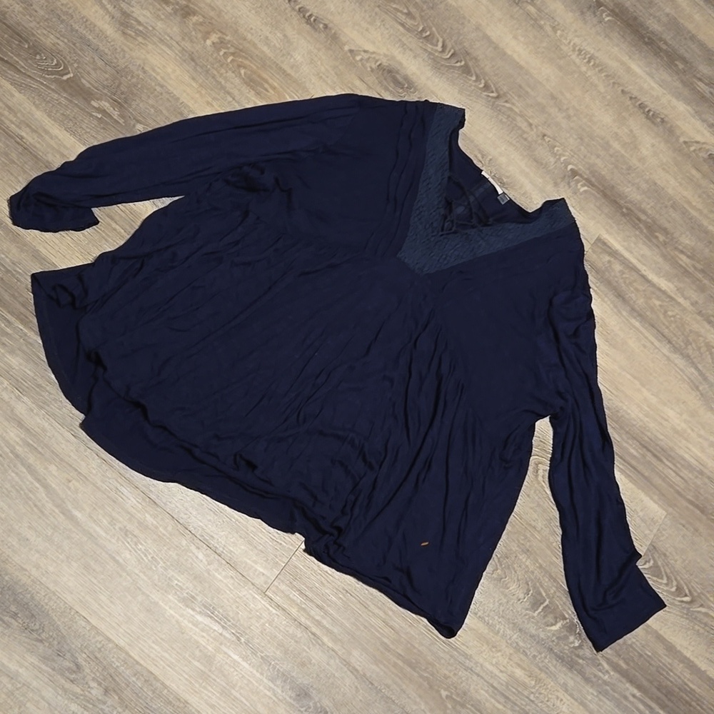 Dex navy baby doll top sz 2X